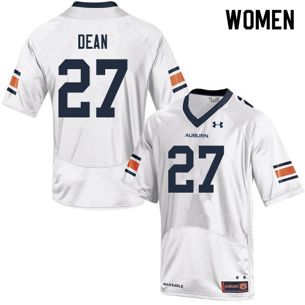 Women #27 Tanner Dean Auburn Tigers College Football Jerseys Sale-White